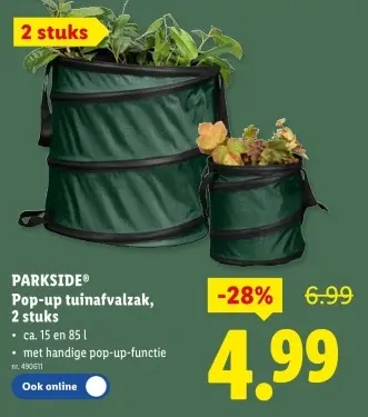 Promotie: Pop-up tuinafvalzak