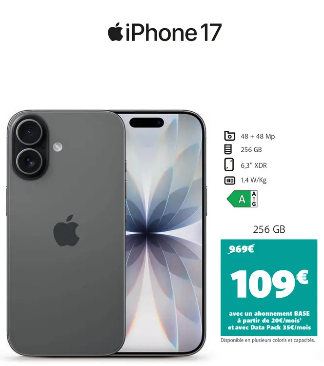 Offre: iPhone 17