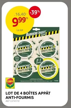 Offre: Lot de 4 boîtes appât anti-fourmis