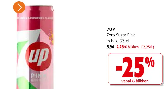 Promotie: Zero Sugar Pink