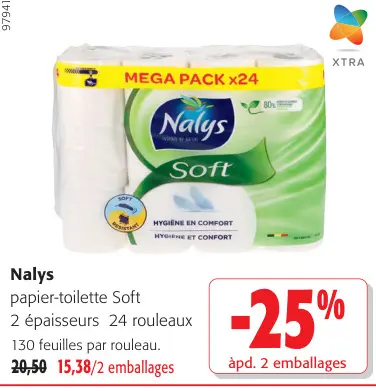 Offre: Nalys papier-toilette Soft