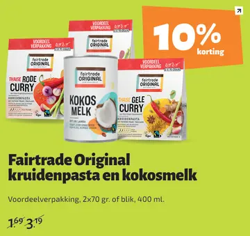 Aanbieding: Original kruidenpasta en kokosmelk