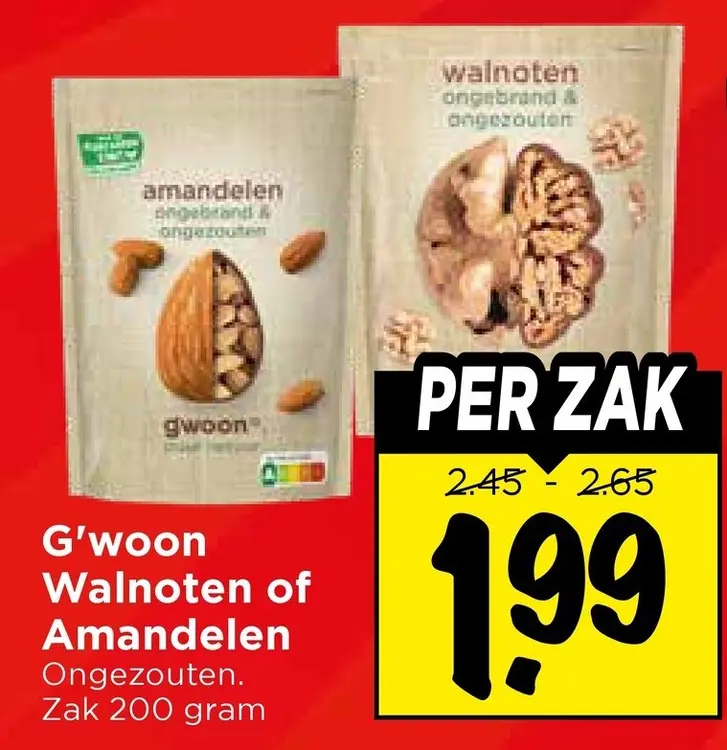 Aanbieding: Walnoten of Amandelen