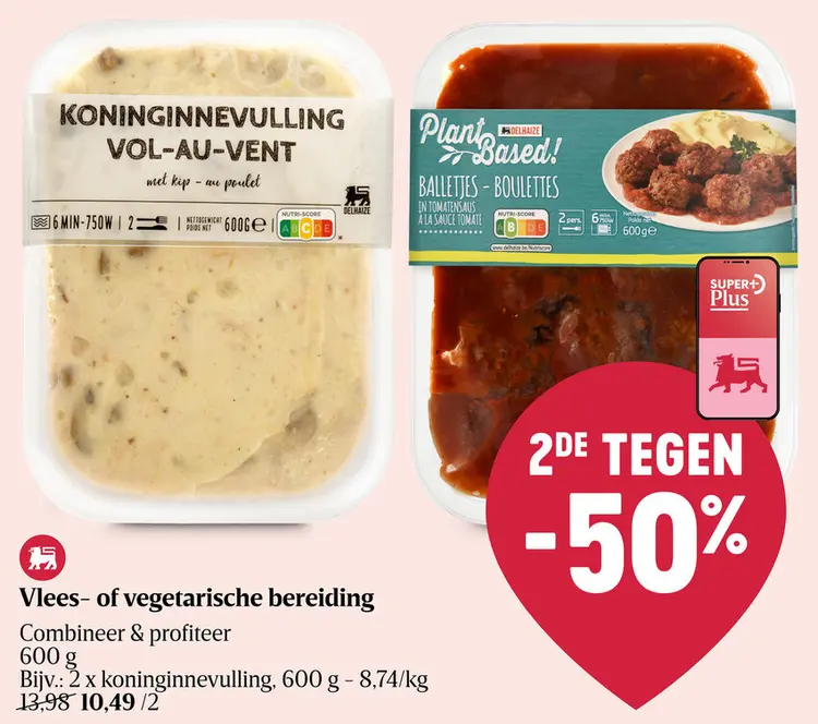 Promotie: Koninginnevulling Vol-au-vent met kip