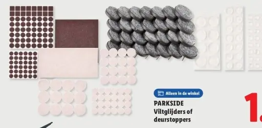 Aanbieding: Viltglijders of deurstoppers