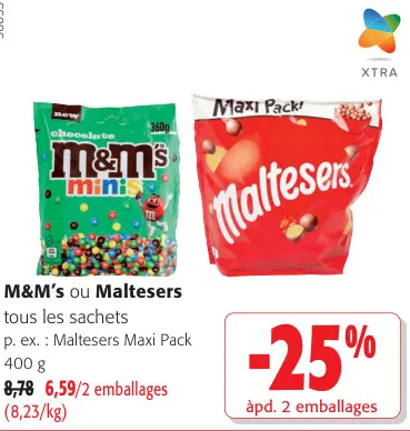 Offre: M&M's ou Maltesers
