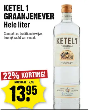 Aanbieding: Ketel 1 Graanjenever 100 cl