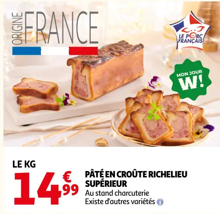 Promotie: Pâté en croûte richelieu supérieur