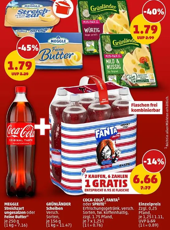 Aanbieding: COCA-COLA, FANTA oder SPRITE