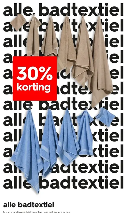 Promotie: Alle badtextiel