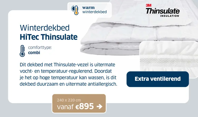 Promotie: Winterdekbed HiTec Thinsulate