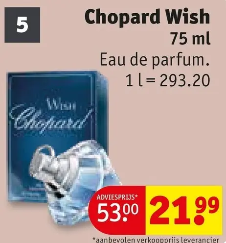 Promotie: Chopard Wish Eau de parfum