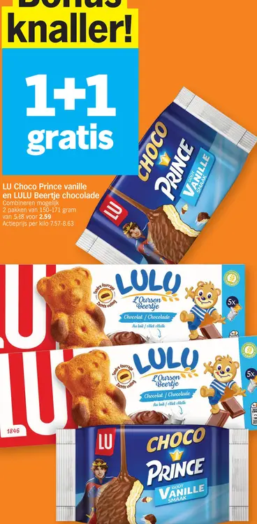 Promotie: Choco Prince vanille en LULU Beertje chocolade