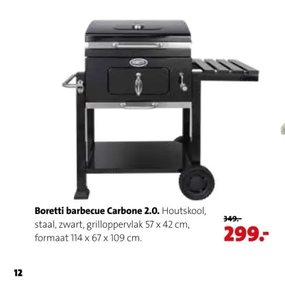 Aanbieding: Boretti barbecue Carbone 2.0