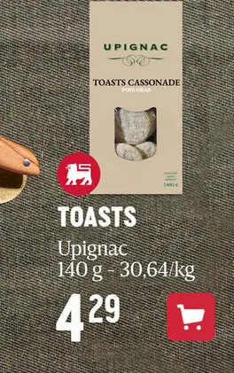 Promotie: Toasts cassonade foie gras