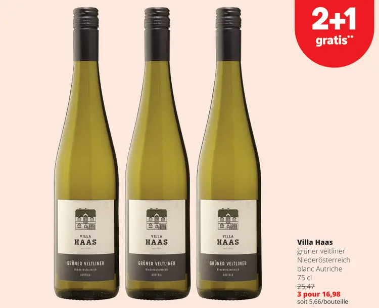Offre: grüner veltliner
