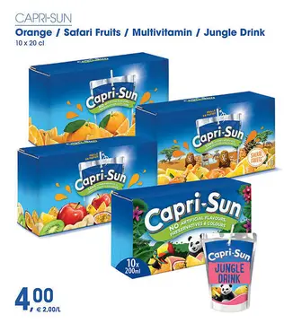 Aanbieding: Orange / Safari Fruits / Multivitamin / Jungle