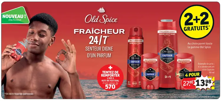 Offre: Toute la gamme Old Spice