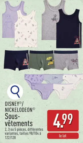 Offre: Sous-vêtements