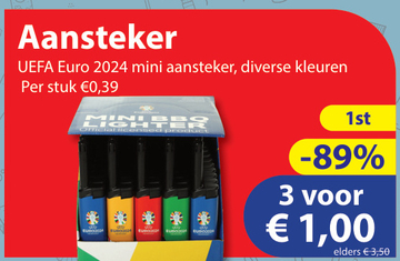 Aanbieding: UEFA Euro 2024 mini aansteker