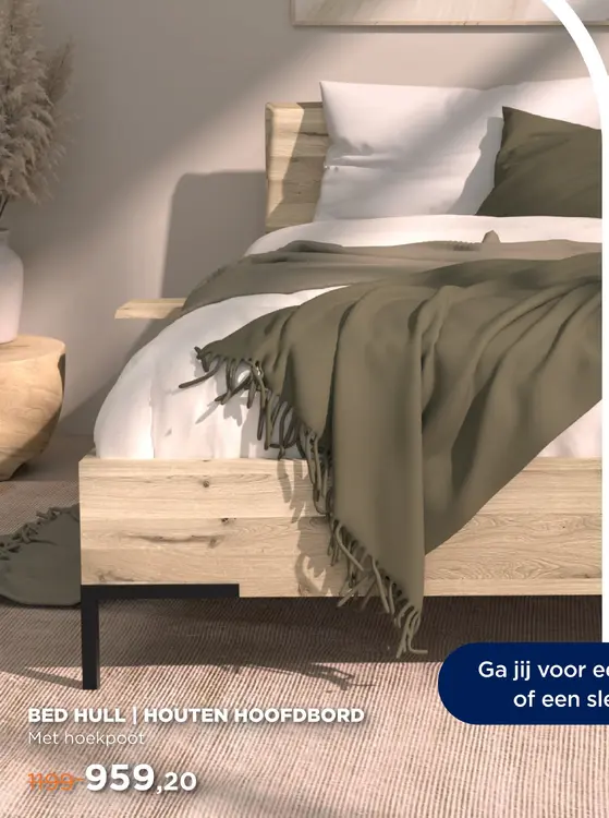 Aanbieding: Bed hull | houten hoofdbord