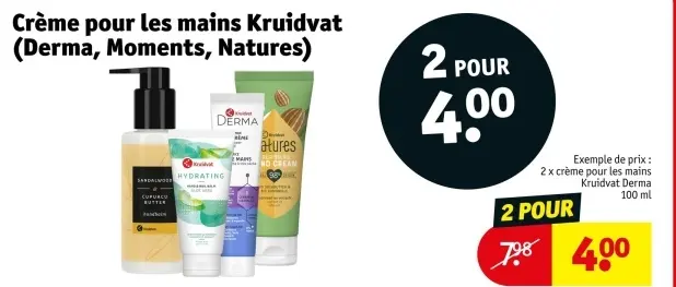 Offre: Crème pour les mains