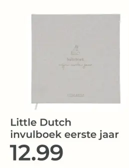 Aanbieding: Invulboek eerste jaar