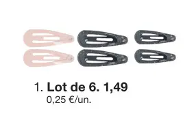 Offre: Barrettes