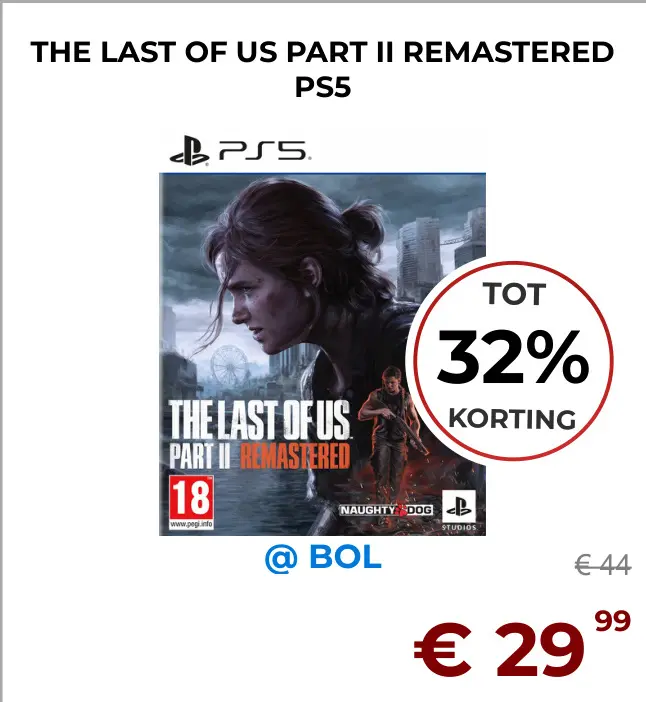 Aanbieding: The last of us part ii remastered