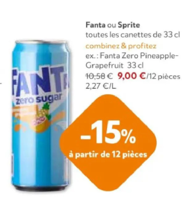 Offre: Fanta ou Sprite