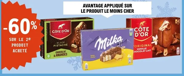 Promotie: Glace Pistache Chocolat & Amandes, Milka Butt