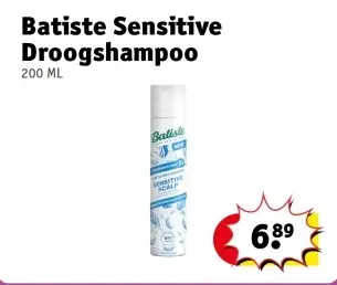 Aanbieding: Batiste Sensitive Droogshampoo
