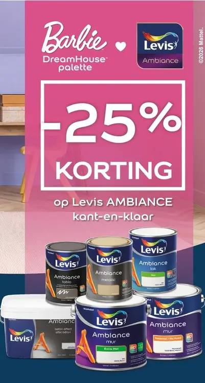 Promotie: Barbie Dreamhouse palette Ambiance kant-en-klaar