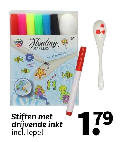 Promotie: Stiften met drijvende inkt