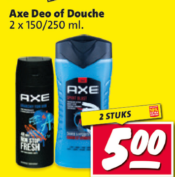 Aanbieding: Axe Deo of Douche