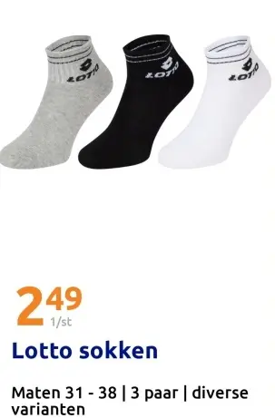 Aanbieding: Lotto sokken