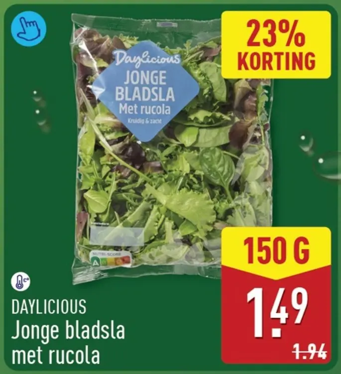 Aanbieding: Jonge bladsla met rucola
