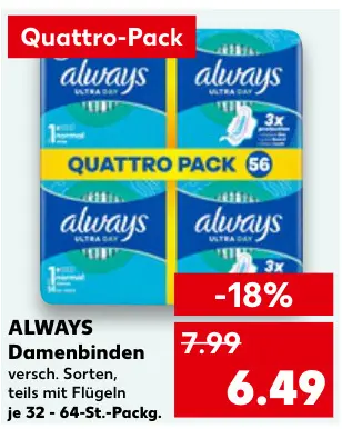 Aanbieding: Damenbinden