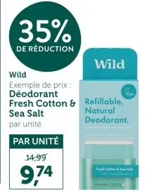 Offre: Déodorant Fresh Cotton & Sea Salt