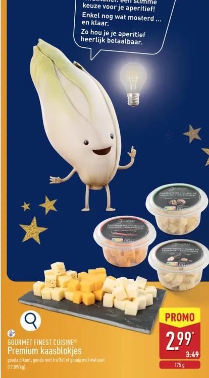 Aanbieding: Premium kaasblokjes