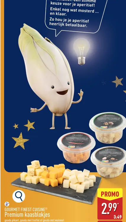 Aanbieding: Premium kaasblokjes