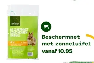 Aanbieding: Beschermnet konijnenren Dribbel