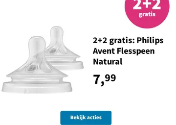Aanbieding: Philips Avent Flesspeen Natural