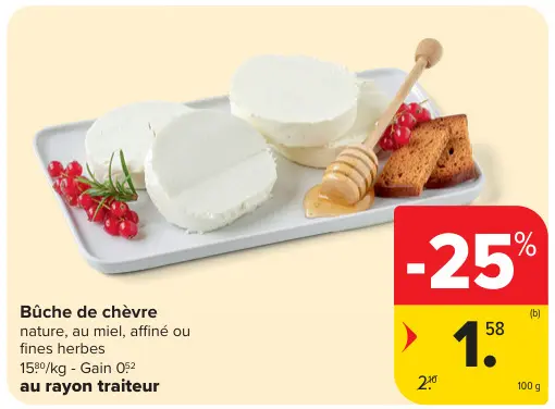 Offre: Bûche de chèvre