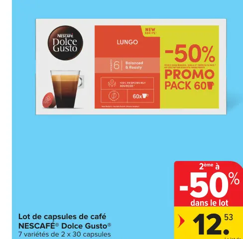 Offre: Lot de capsules de café