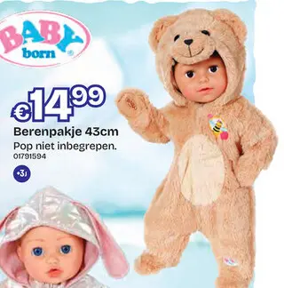 Aanbieding: Berenpakje 43cm