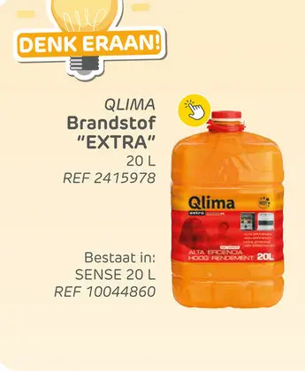 Aanbieding: Qlima kachelbrandstof extra 20l