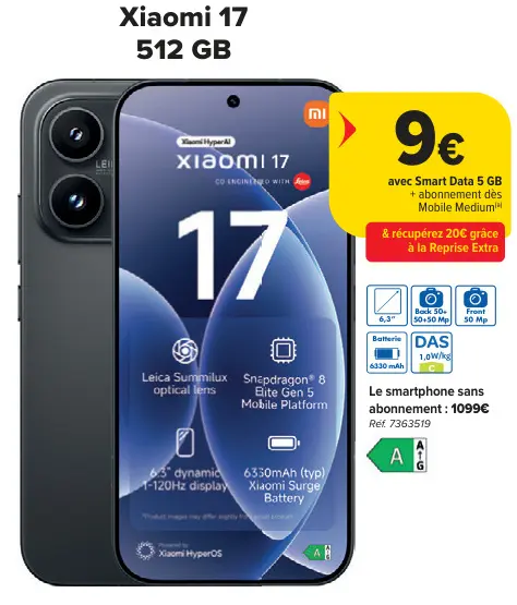 Offre: Xiaomi 17
