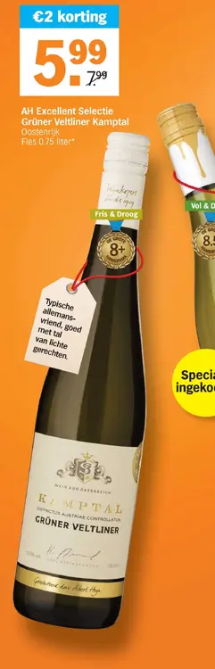Aanbieding: AH Excellent Selectie Grüner Veltliner Kampta