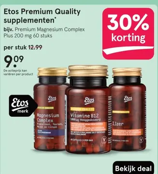 Aanbieding: Etos Premium Quality supplementen
